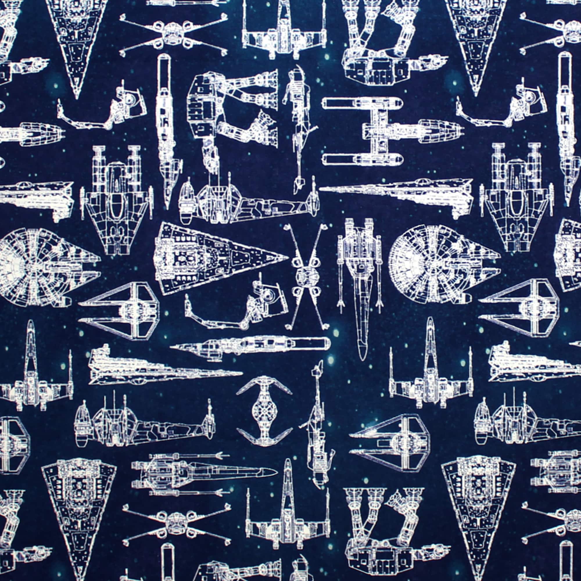Camelot® Fabrics Star Wars™ Galaxy Ship Blueprints Fabric